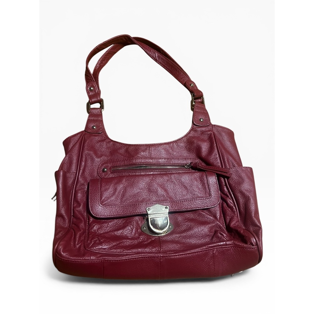 Romwe Grunge Punk Fashion‎ Commuter Leather Women Tote Bag Punk/Gothic Style